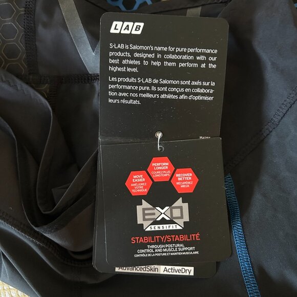 SALOMON Exo S Lab S-Lab Technical Nordic Tights Sz L ~ NWT! - Picture 6 of 8